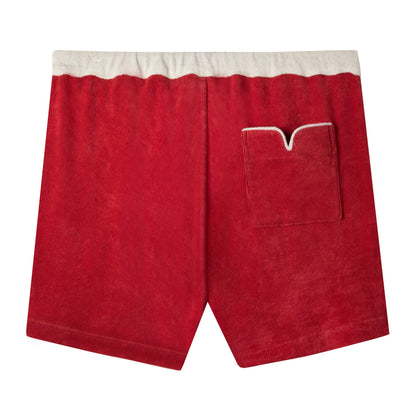 'Le Sirenuse' Pop-On Shorts (Pompeian Red)