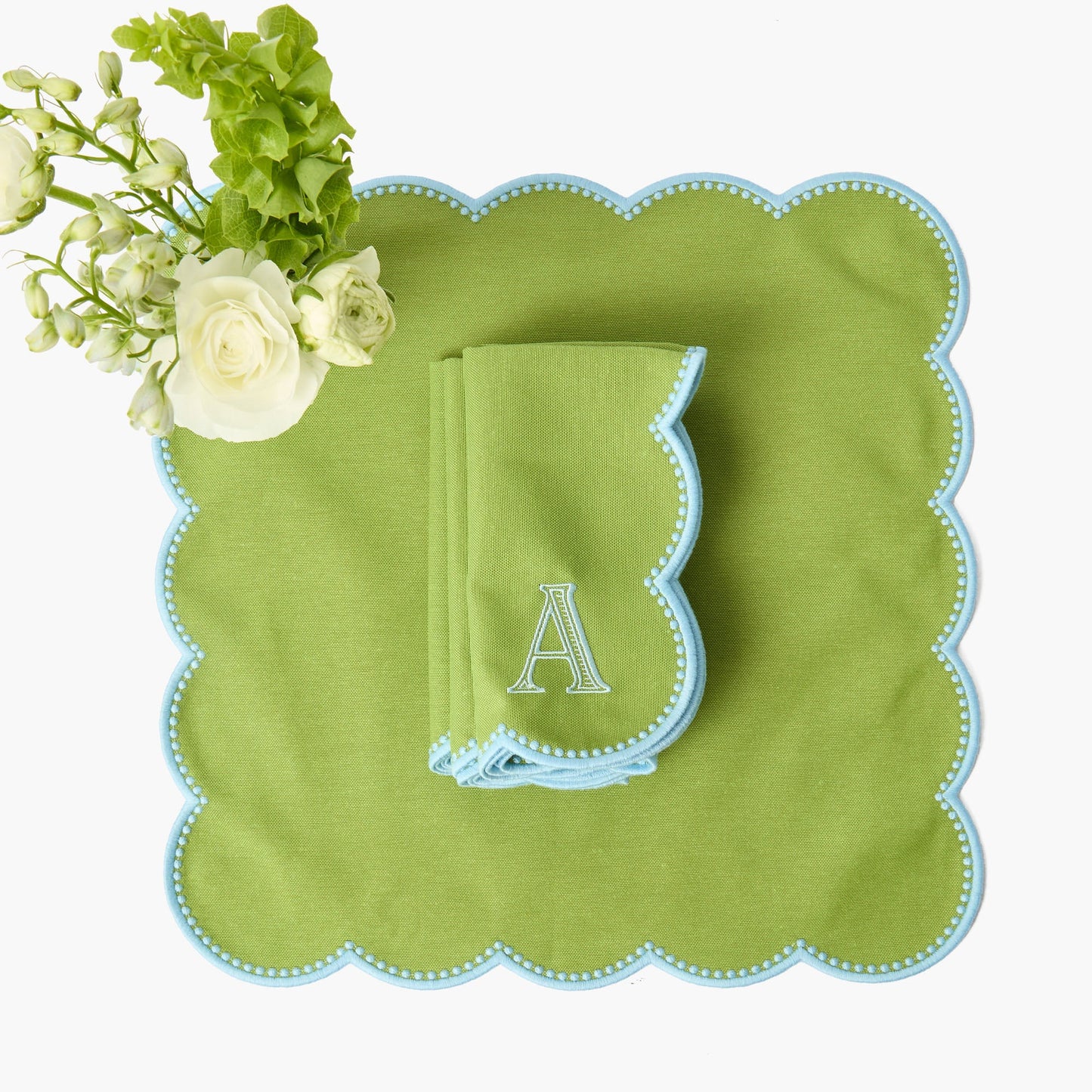 Green & Blue Bettina Napkins (Set of 4)