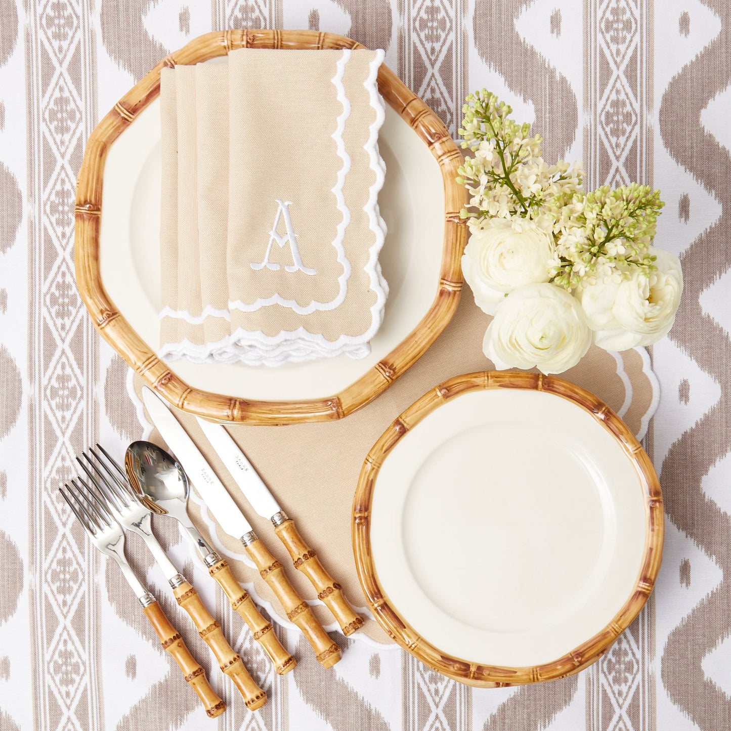 Putty Ikat Tablecloth
