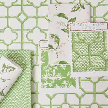 Green Shaded Bamboo Wallpaper