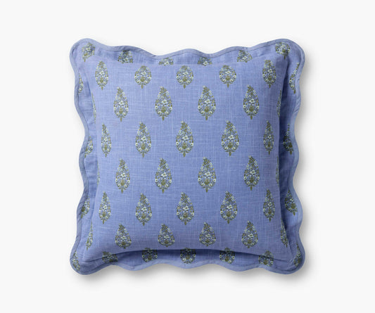 Paisley Pillow - Blue