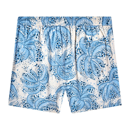 Palm Fronds Swim Trunks (Blue)