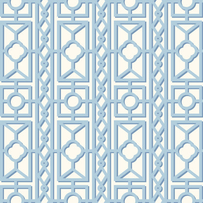Blue Pavilion Wallpaper