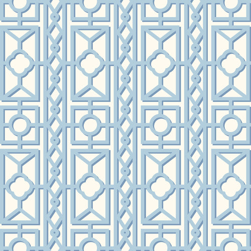 Blue Pavilion Wallpaper