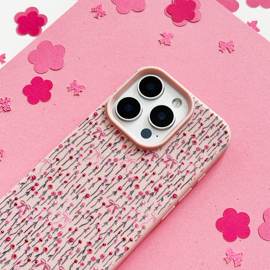 Peony Bow Phone Case