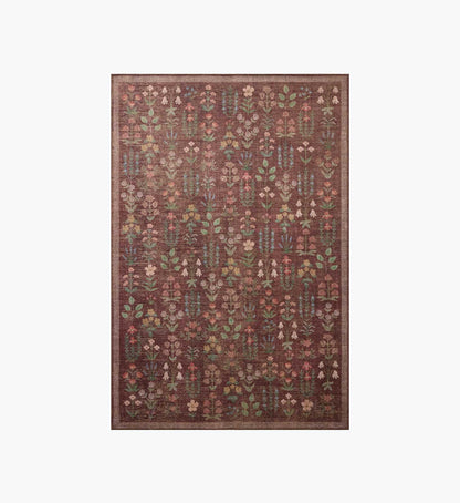 Edinburgh Campbell Power Loomed Rug - Merlot