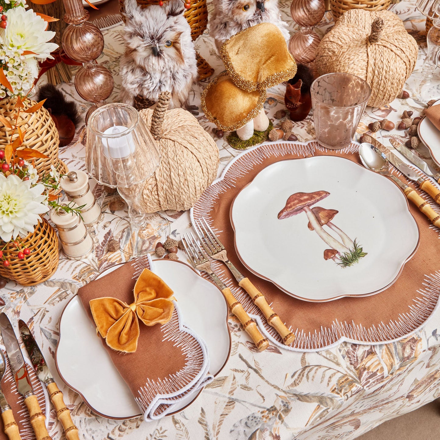 Scalloped Mushroom Dinner Plate