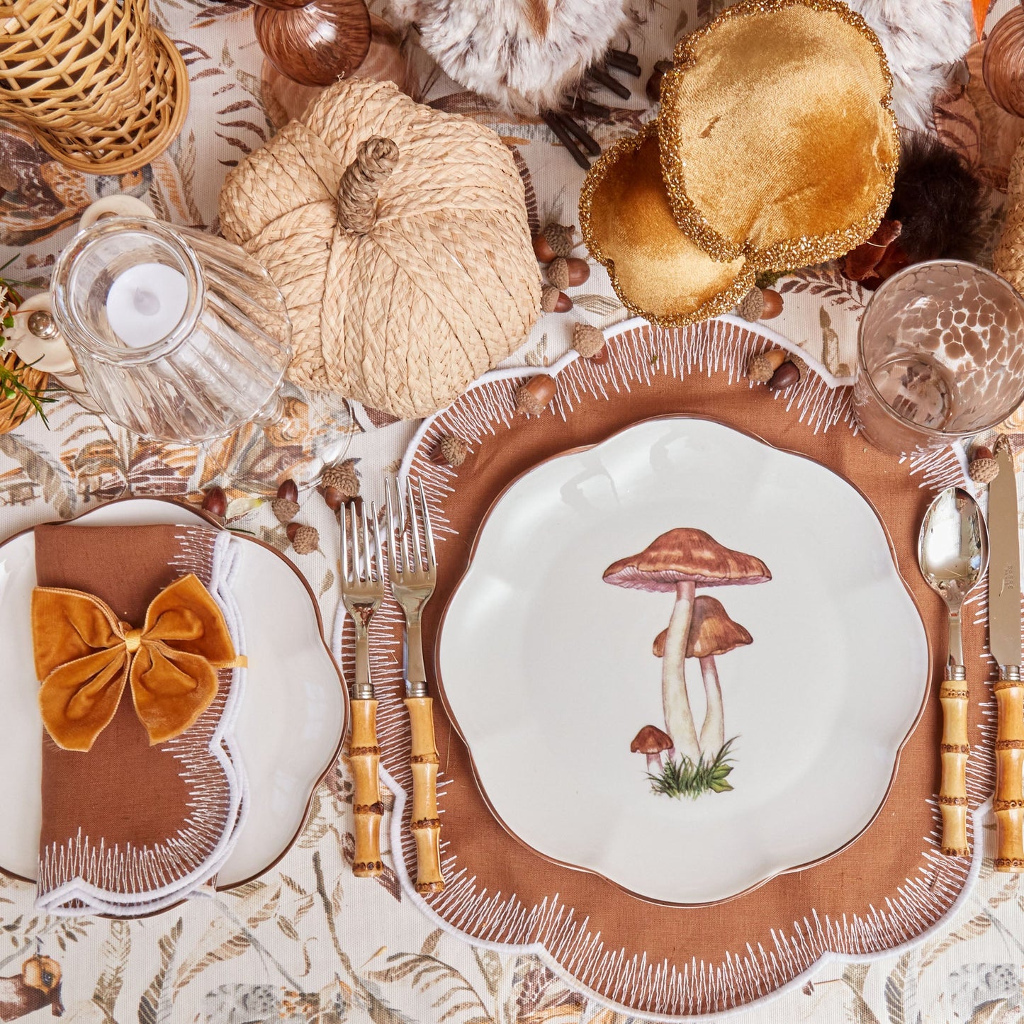 Scalloped Mushroom Dinner Plate