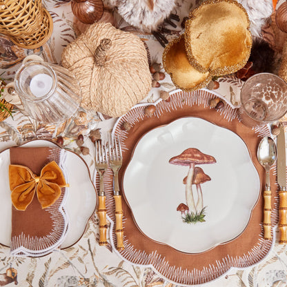 Scalloped Mushroom Dinner Plate