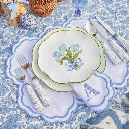 White Serena Placemats & Napkins (Set of 4)