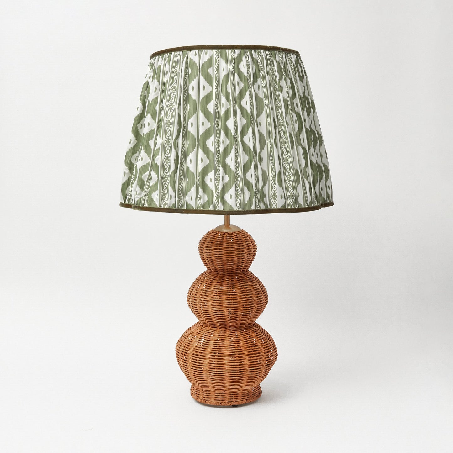 Olive Ikat Lampshade (40cm)