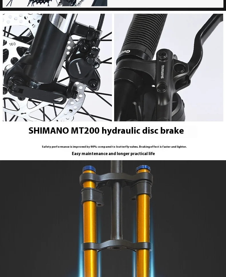 Men's Aluminum Alloy Mountain Bike – 27.5"/26" Soft Tail Full Suspension Adult MTB
