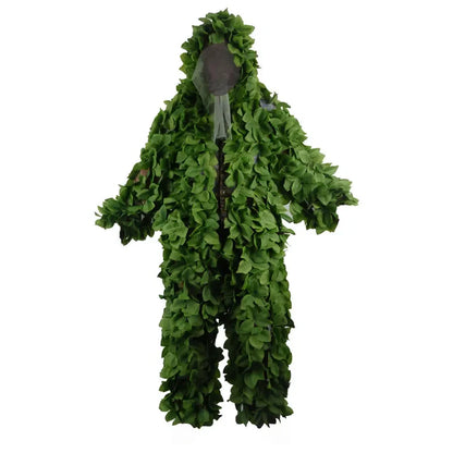 Green Leaf Camo Hunting Suit – Jacket & Pants Set, Breathable, Unisex, Fits 160–180cm
