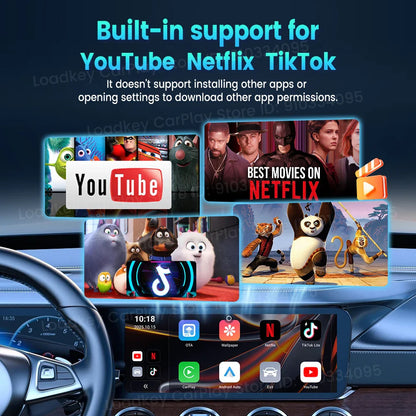 CarlinKit CP2A Pro Ai Box Wireless Adapter CarPlay Android Auto Wireless Smart CarPlay Box Support YouTube Netflix TikTok 5G USB