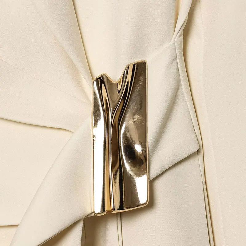 NLZGMSJ 2026 Spring Office Lady Chic Women Blazer Suit Solid Long Sleeve Blazer Long Zipper Pants Fashion Suit