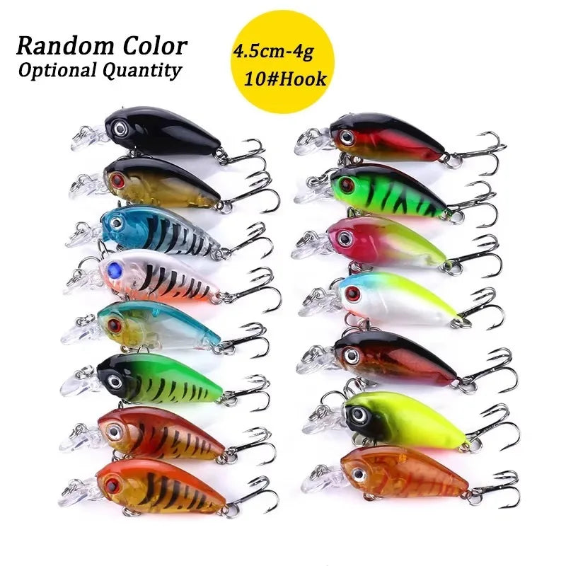 Fishing Lures Set Crankbait Tackle Hard Bait Kit Artificial Minnow Popper Pencil Swing Swimbait Wobblers Bionic Crank