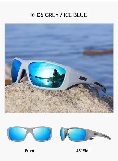 KDEAM High Quality TR90 Material Riding Sunglasses Men's Performance Cycling Sunglasses Polarized Shades Only Sunglass