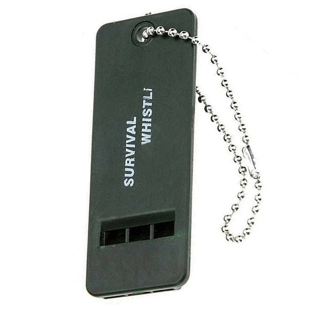 Keychain Whistle Tool Portable Frequency Whistle High Decibel Rescue Signaling First Aid Tool for Hiking Camping Mountaineering
