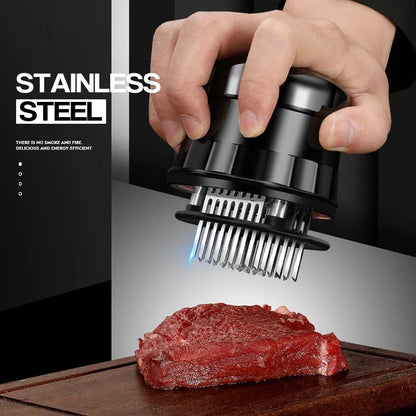 56-Blade Needle Meat Tenderizer – Stainless Steel Kitchen Tool for Steak, Chicken & BBQ