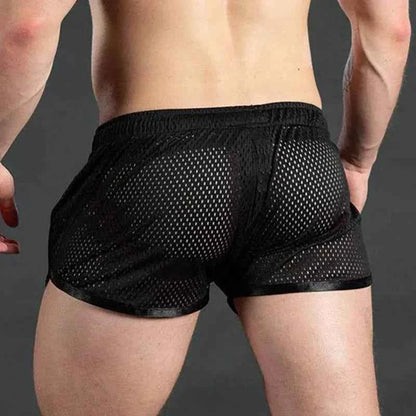 Men's Quick-Dry Mesh Sports Shorts – Breathable Training & Swim Shorts