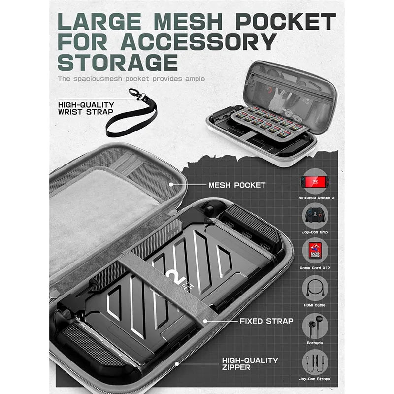 Carrying Case For Nintendo Switch 2 2025 Plus Version SUPCASE Portable Protective Travel Carry Handbag for Blade/Titan Case