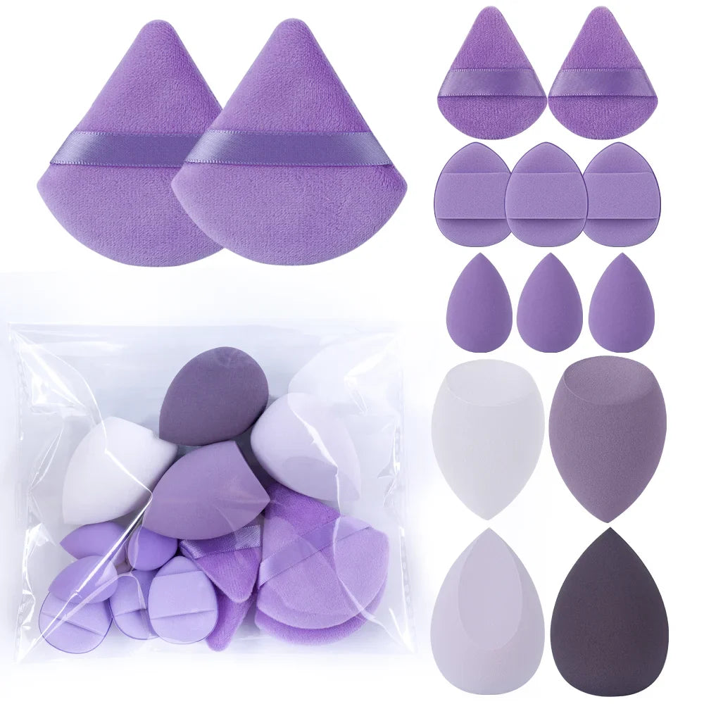 3-20PCS Makeup Brushes Set Eye Shadow Foundation Blush Highlighter Concealer Brush Female Beauty Tool Beauty Sponges Thumb Puffs