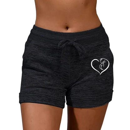 Women's Plus Size Printed Elastic High Waist Sweatpants – Casual Sport & Fitness