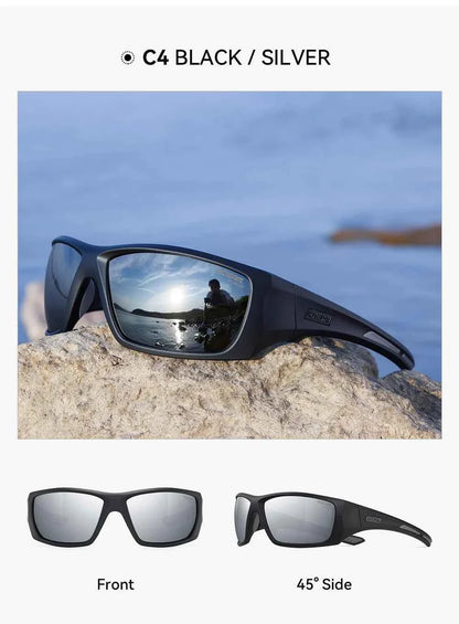 KDEAM High Quality TR90 Material Riding Sunglasses Men's Performance Cycling Sunglasses Polarized Shades Only Sunglass