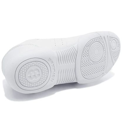 BAXINIER Girls Cheer Shoes for Women White Cheerleading Dance Sneakers Youth Shool Walking Shoes Athletic Training Tennis