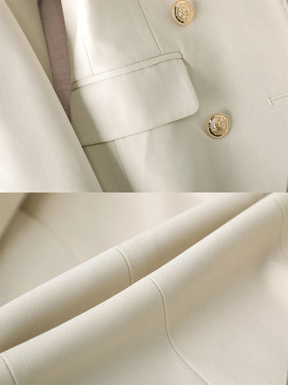 High Quality Office Ladies Pant Suit Solid Color Women Business Work Wear Blazer Jacket and Trouser Female Formal 2 Piece Sets