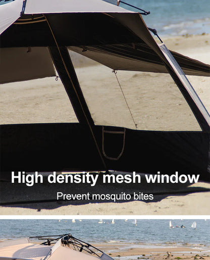 Sonuto Outdoor 3-4P One-Touch Camping Tent Quick Automatic Opening Beach Fishing Tent