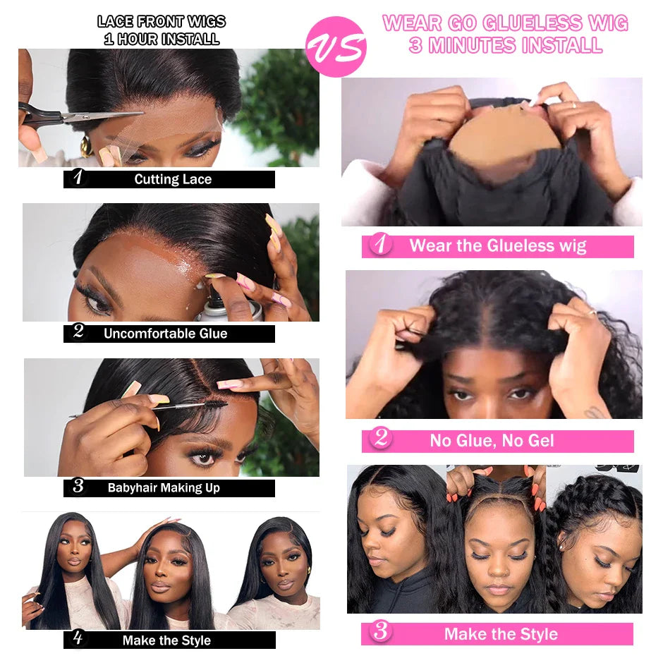 99J Burgundy Glueless Wig - Brazilian Straight Human Hair Lace Front Wig 24 Inch