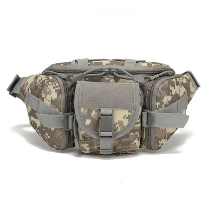 Men's Tactical Fanny Pack Nylon Waist Bag - Outdoor Sports Cycling Travel Hiking Camping Hip Pack Small Utility Belt Bag