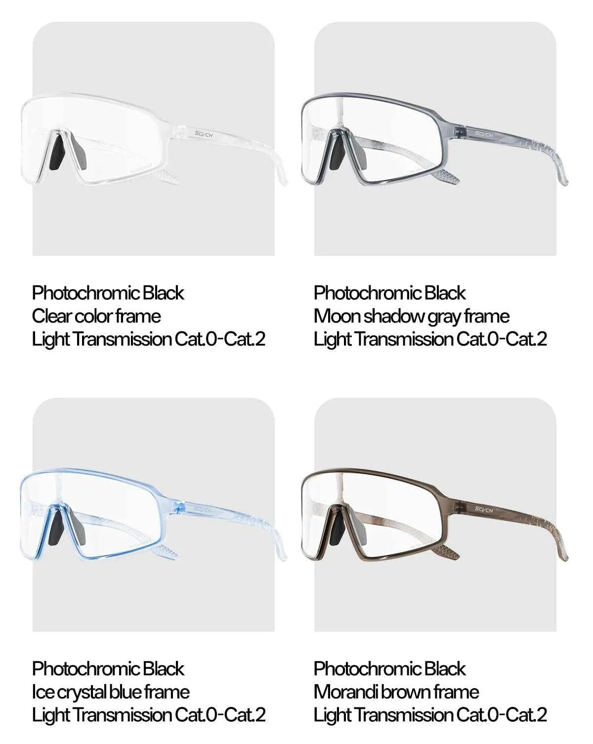 SCVCN Photochromic Sunglasses for Men Glasses Cycling Eyewear UV400 Sports MTB Outdoor Goggles Bicycle Women Sunglasses 2026