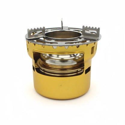 Aluminum Alcohol Camp Stove – Lightweight with Pot Stand & Storage Bag, 4 Colors