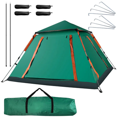 4-5 Person Camping Tent with 2 Mosquito Net Windows + Carrying Bag