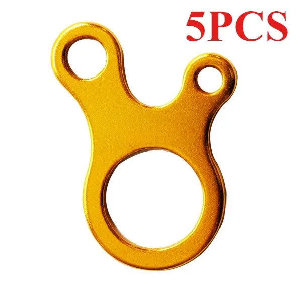 5pcs Fast Binding Tent Adjustment Buckle Camping Anti Slip Explore Outdoor Climb Rope Survival Equipment 3hole Snail Shape Parts