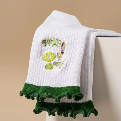 Casual Non-Slip Grip Pilates Socks Breathable Cotton Mid Tube Socks Sweat-absorbent High-elastic Yoga Socks for Women