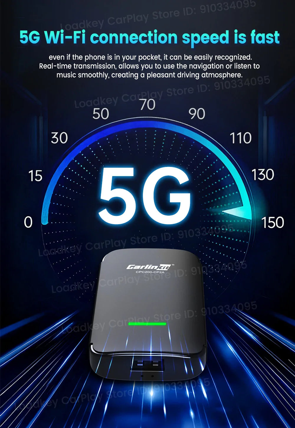 CarlinKit CP2A Pro Ai Box Wireless Adapter CarPlay Android Auto Wireless Smart CarPlay Box Support YouTube Netflix TikTok 5G USB