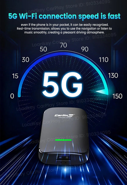 CarlinKit CP2A Pro Ai Box Wireless Adapter CarPlay Android Auto Wireless Smart CarPlay Box Support YouTube Netflix TikTok 5G USB