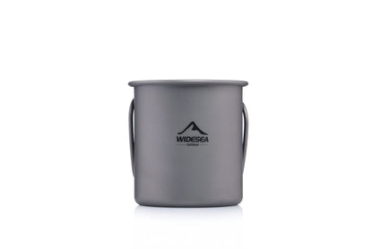 Titanium Camping Cup with Lid – Lightweight Outdoor Mug for Coffee, Tea & Cooking
