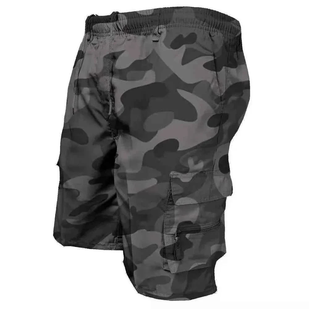 Men's Summer Tactical Cargo Shorts Military - Inspired Fashionable Pockets Camouflage for Jogging, Hiking & Work