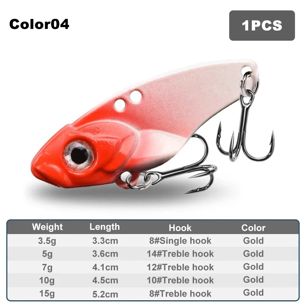 VIB Rattlesnake Iron Jig Fishing Lure – Long-Cast Hard Lure, 3.5g to 15g