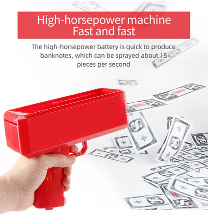 100PCS Cash Cannon Banknote Super Money Gun Shooter Toys For Party Game Wedding Birthday Party Christmas