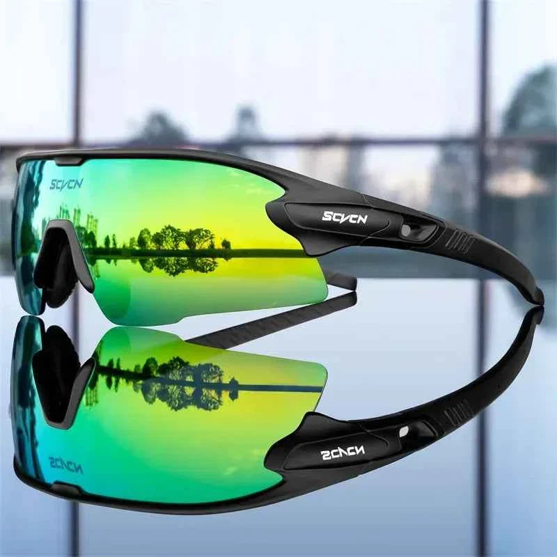 SCVCN New Sports Sunglasses Photochromic Cycling Glasses Mountain Bicycle Goggles MTB Road UV400 Protection Sun Eyewear for Man