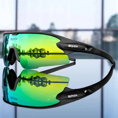 SCVCN New Sports Sunglasses Photochromic Cycling Glasses Mountain Bicycle Goggles MTB Road UV400 Protection Sun Eyewear for Man