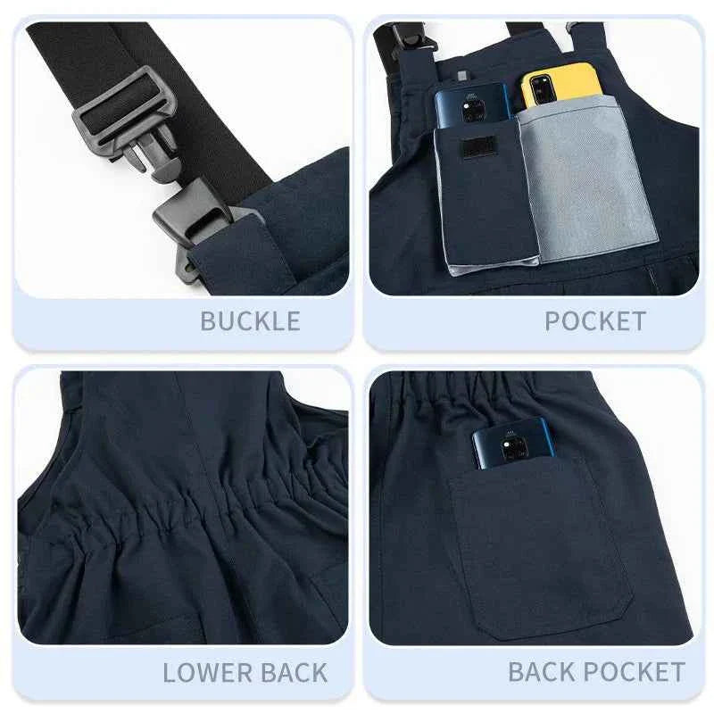 High Quality Men's Overalls Big Multi-Pocket Jumpsuit Wearproof Romper Factory Labor Protection Clothing Men Workwear Suits
