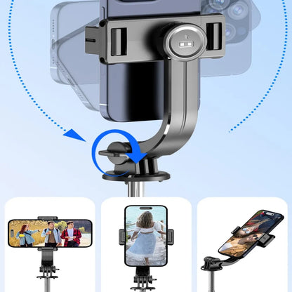 BSLIUFANG new 1.7M Wireless Selfie Stick for Smartphone with Bluetooth Remote, Portables Foldable Stand for Vlog Shooting Record