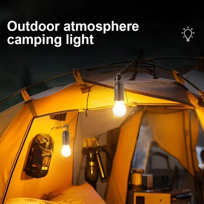 Solar Camping Light – USB-C Rechargeable, 3 Modes, Waterproof Portable Light for Hiking & Emergencies