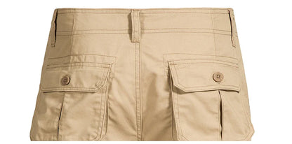 Men's Multi-Pocket Cotton Cargo Shorts – Loose Fit Outdoor & Beach Shorts
